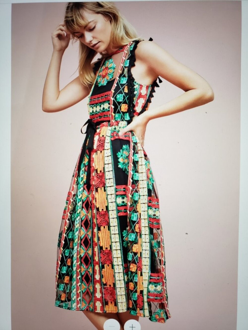 Anthropologie Eva Franco Embroidered Saskia Dress - Picture 2 of 5
